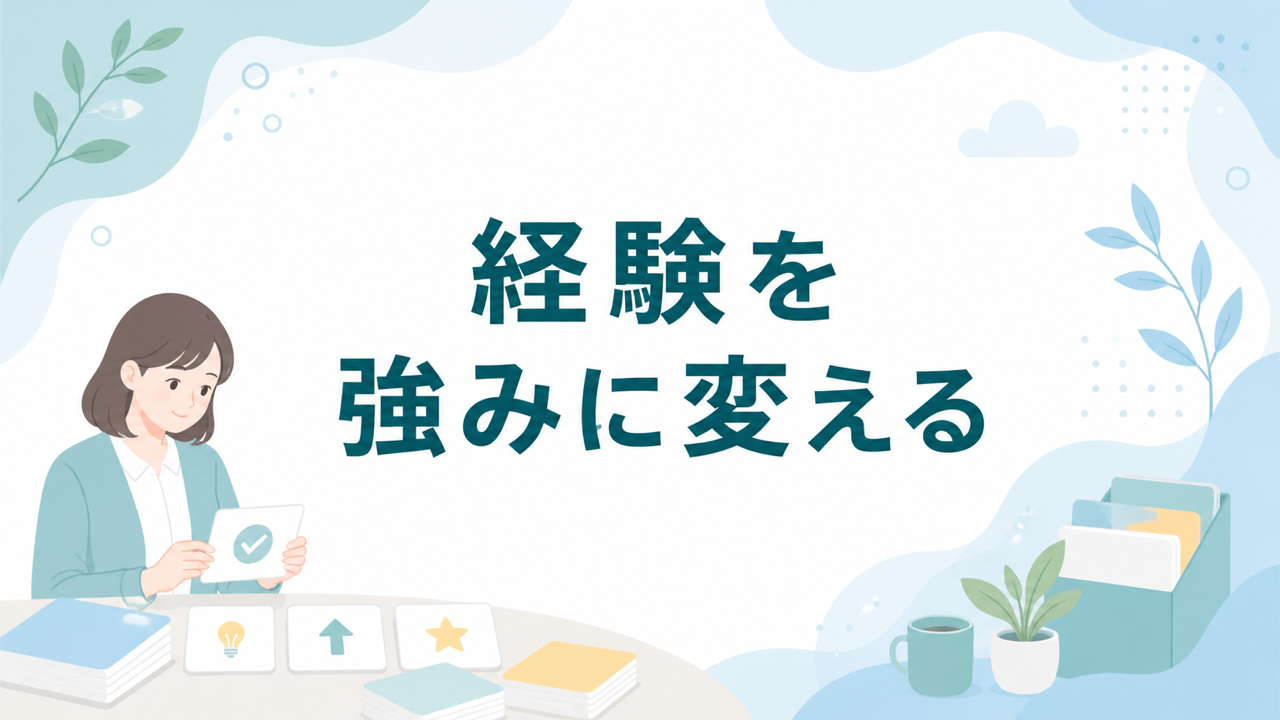 派遣社員が職務経験を異業種転職の強みへ整理するイメージ
